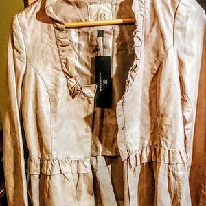 Women's NWT Banana Republic Leather Top